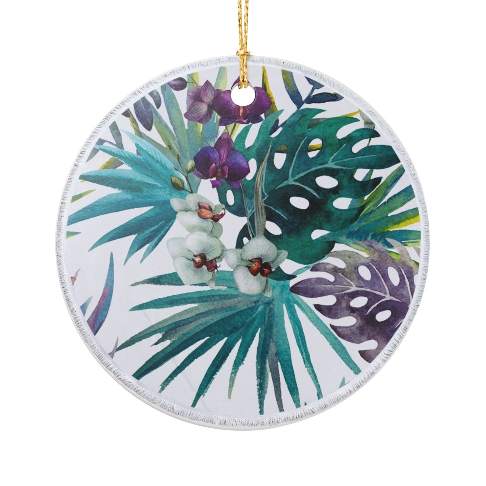 Tropical Reverie Ceramic Ornament - Coastal Decoration
