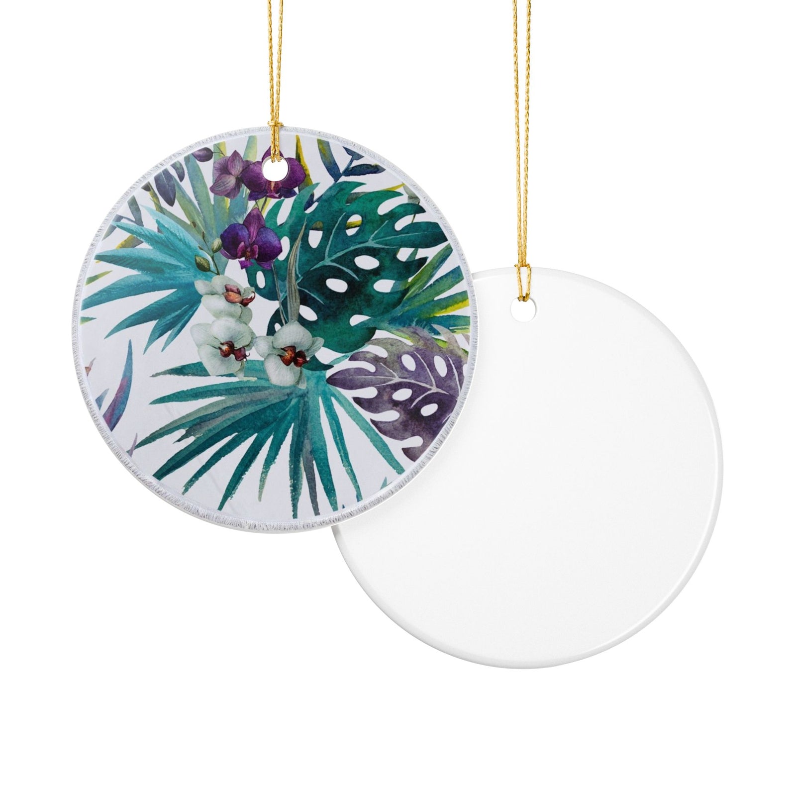 Tropical Reverie Ceramic Ornament - Coastal Decoration