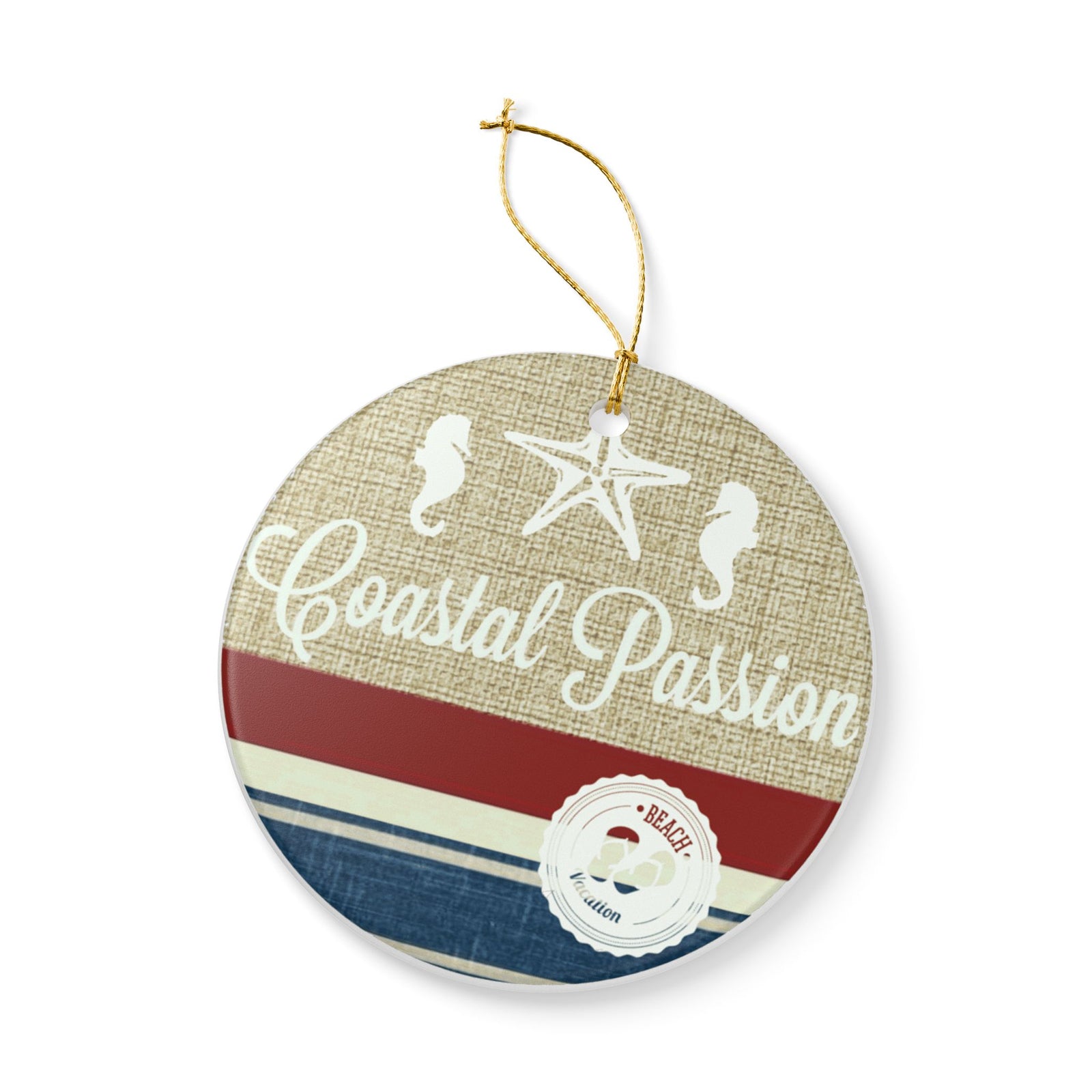 Coastal Passion Ceramic Ornament - Coastal Decoration