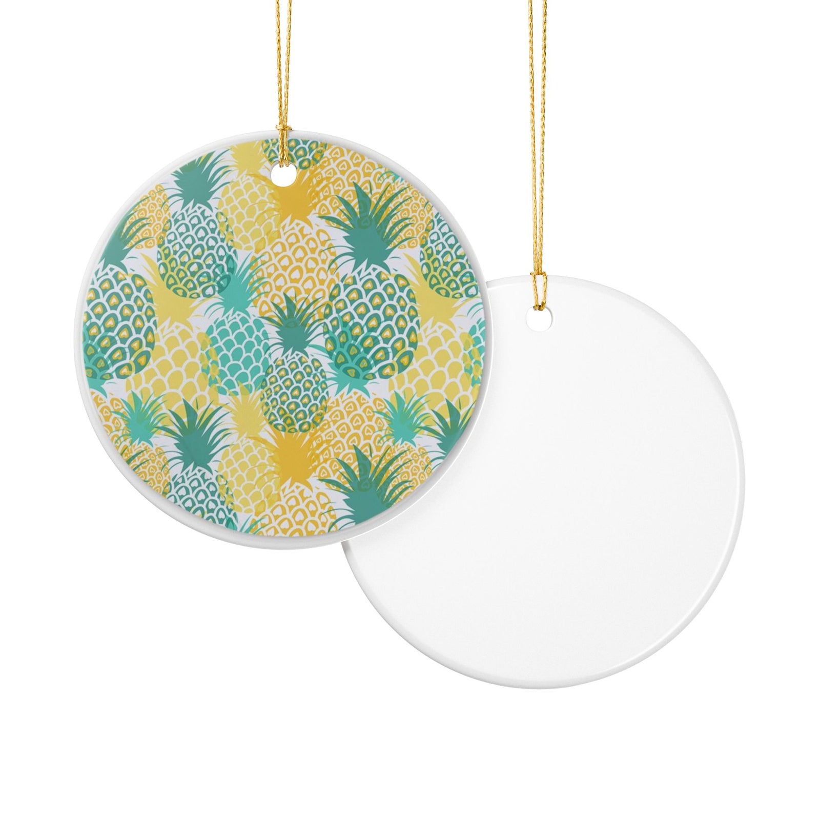 Pineapple Paradise Ceramic Ornament - Coastal Decoration