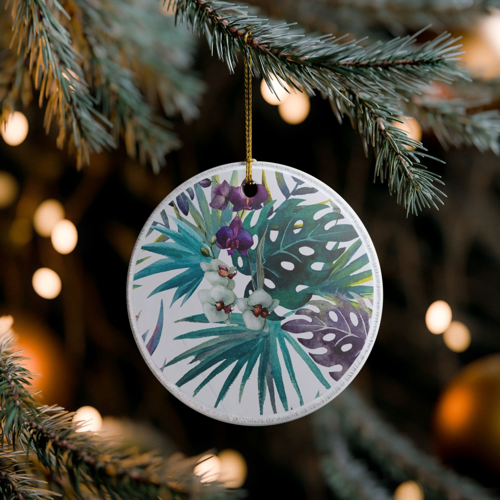 Tropical Reverie Ceramic Ornament - Coastal Decoration