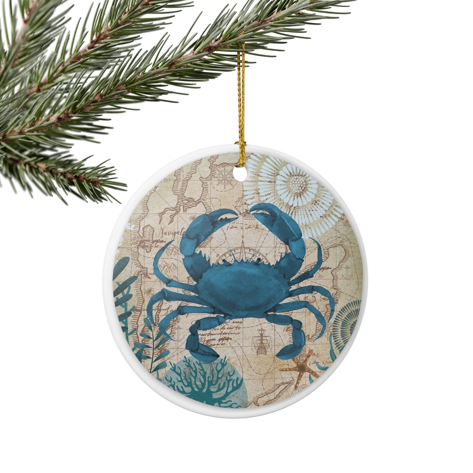 Coastal Navigator Ceramic Ornament - Coastal Decoration