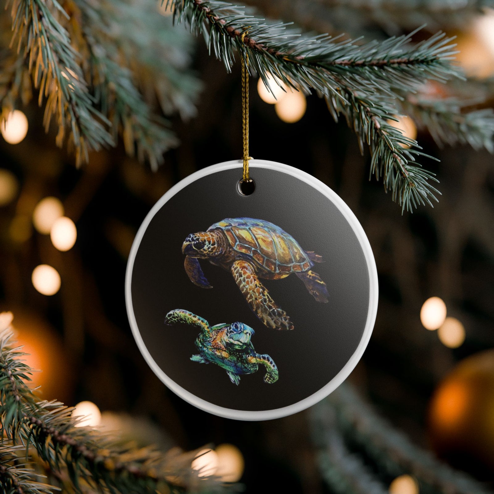 Sea Dance of Shells Ceramic Ornament - Coastal Decoration