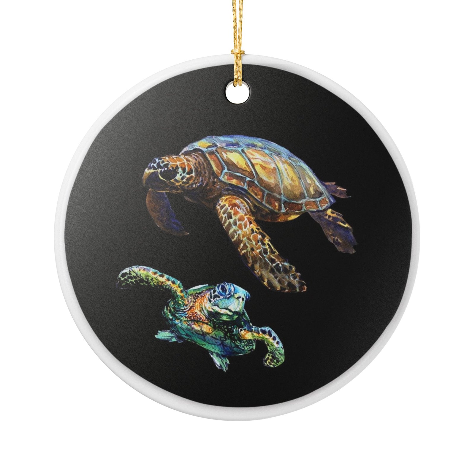 Sea Dance of Shells Ceramic Ornament - Coastal Decoration