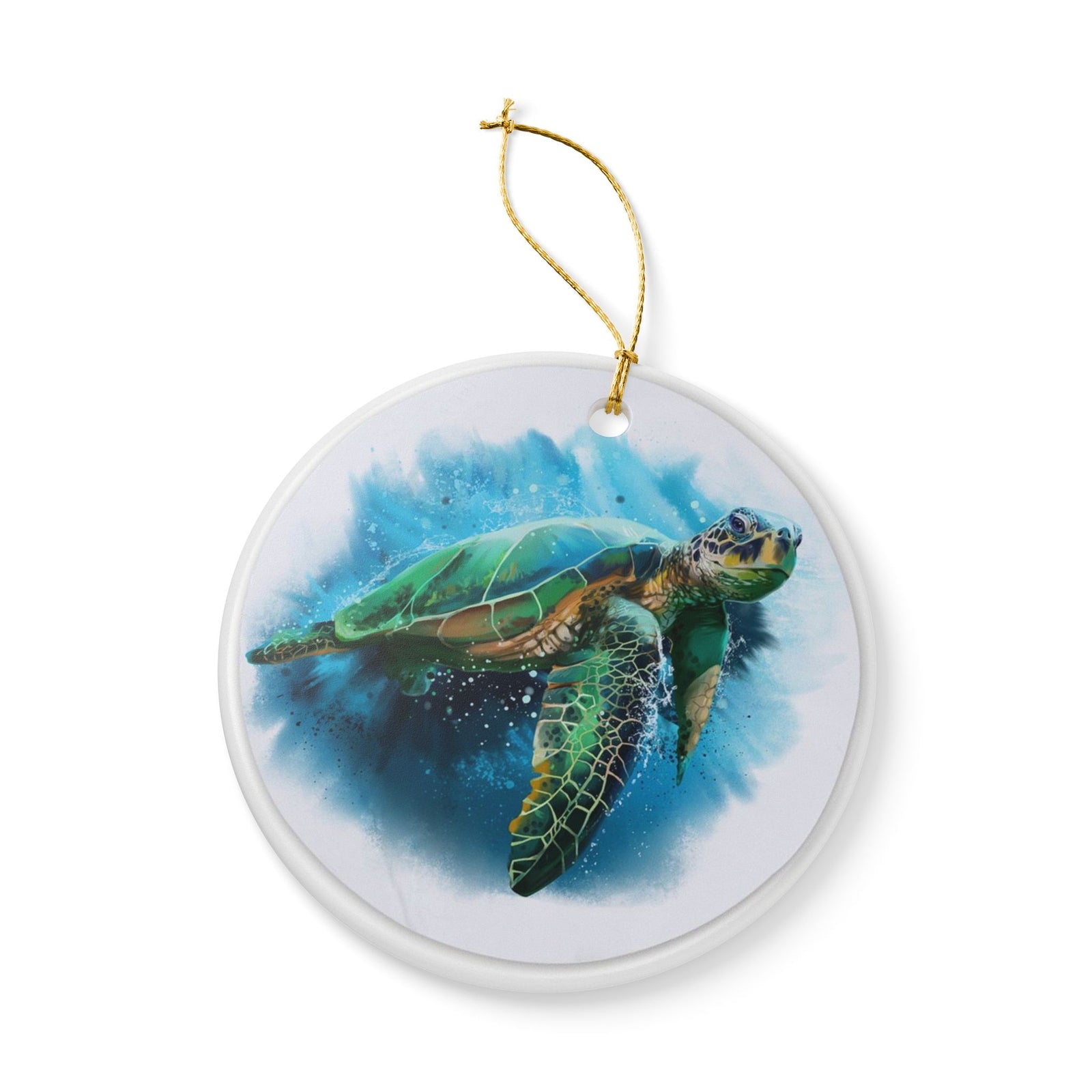 Sea Guardian Ceramic Ornament - Coastal Decoration