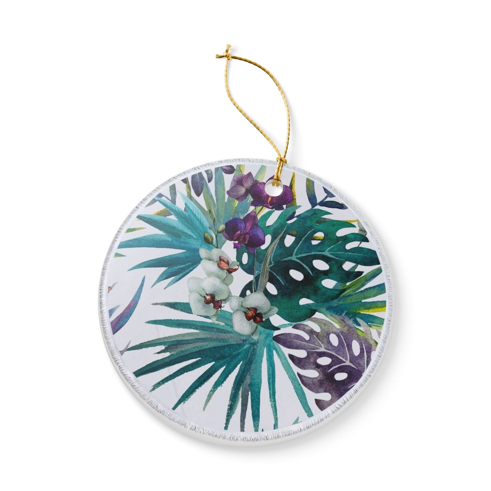 Tropical Reverie Ceramic Ornament - Coastal Decoration