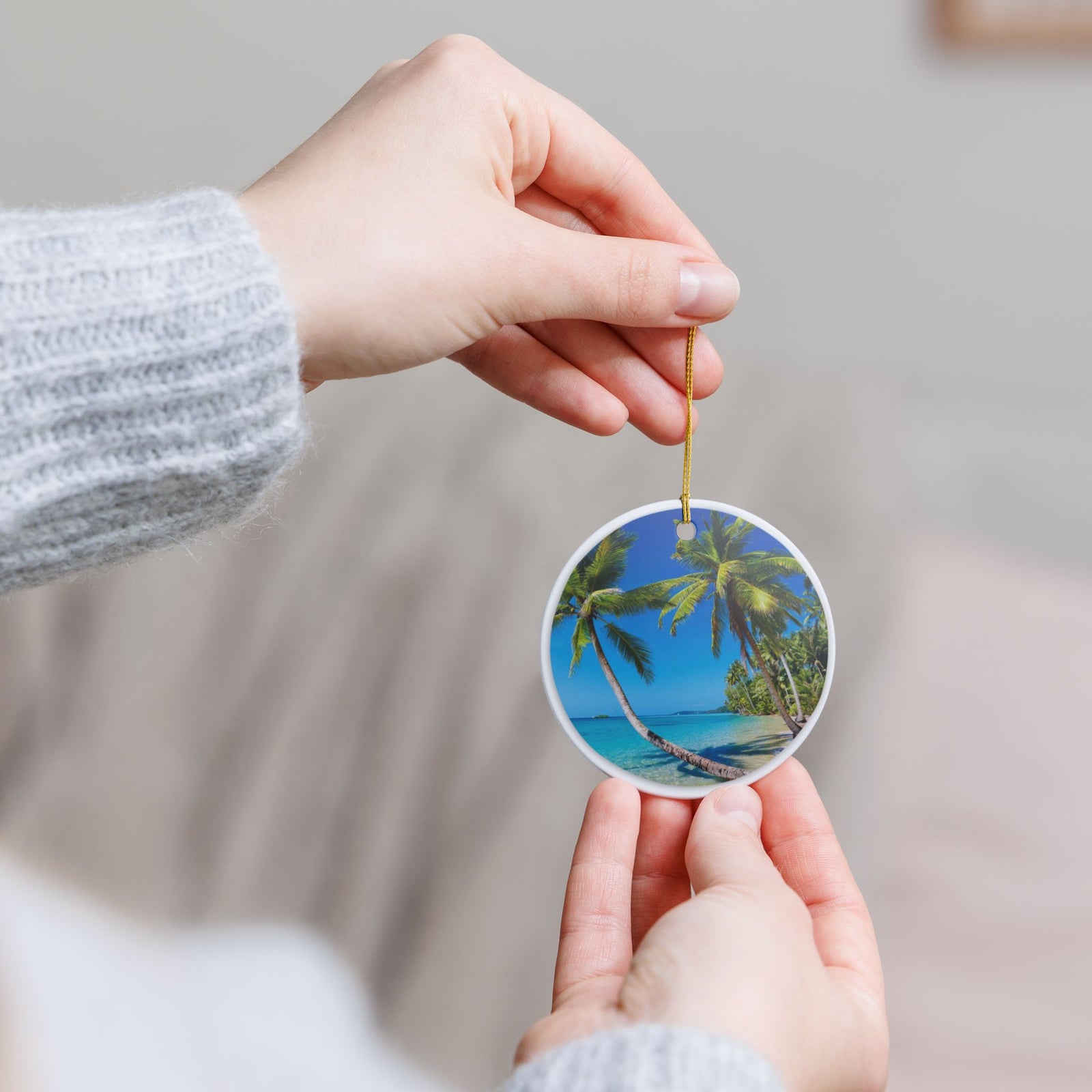 Paradise FoundCeramic Ornament - Coastal Holiday Decoration