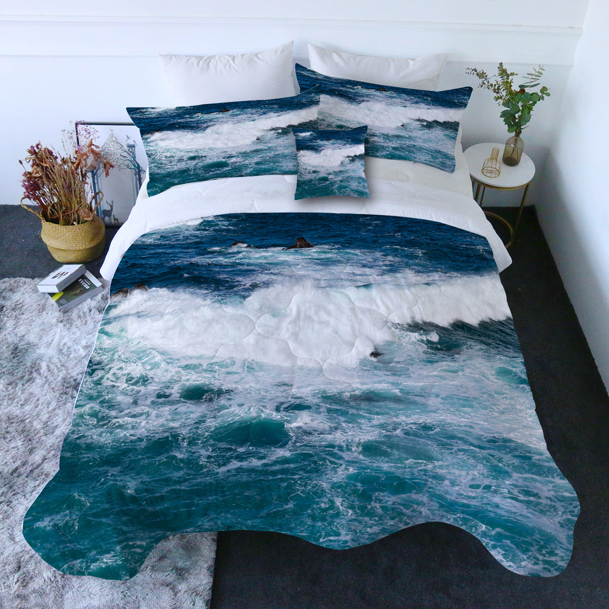 Ocean Comforter with Shams and Pillow Cover