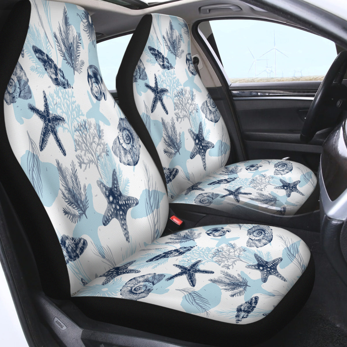 Ocean Blues Car Seat Cover