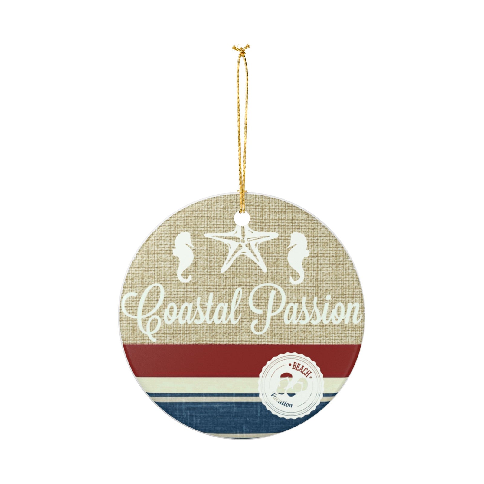 Coastal Passion Ceramic Ornament - Coastal Decoration