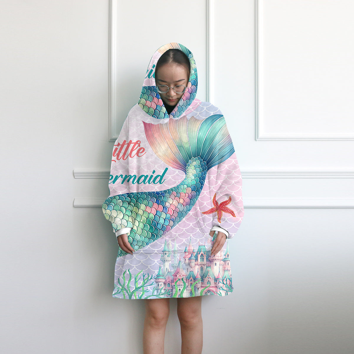 Mermaid Tale Wearable Blanket Hoodie