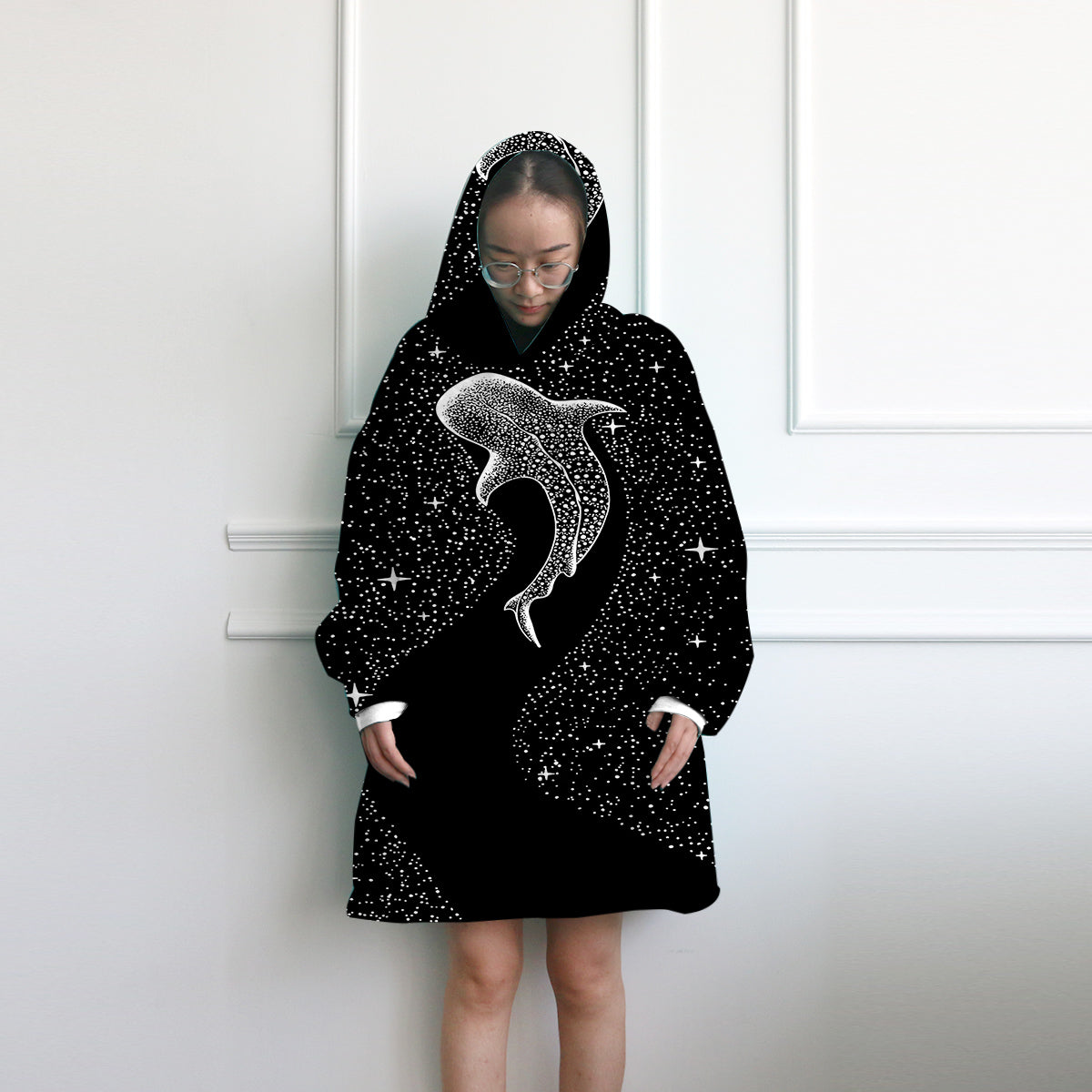Ocean of Stars Wearable Blanket Hoodie