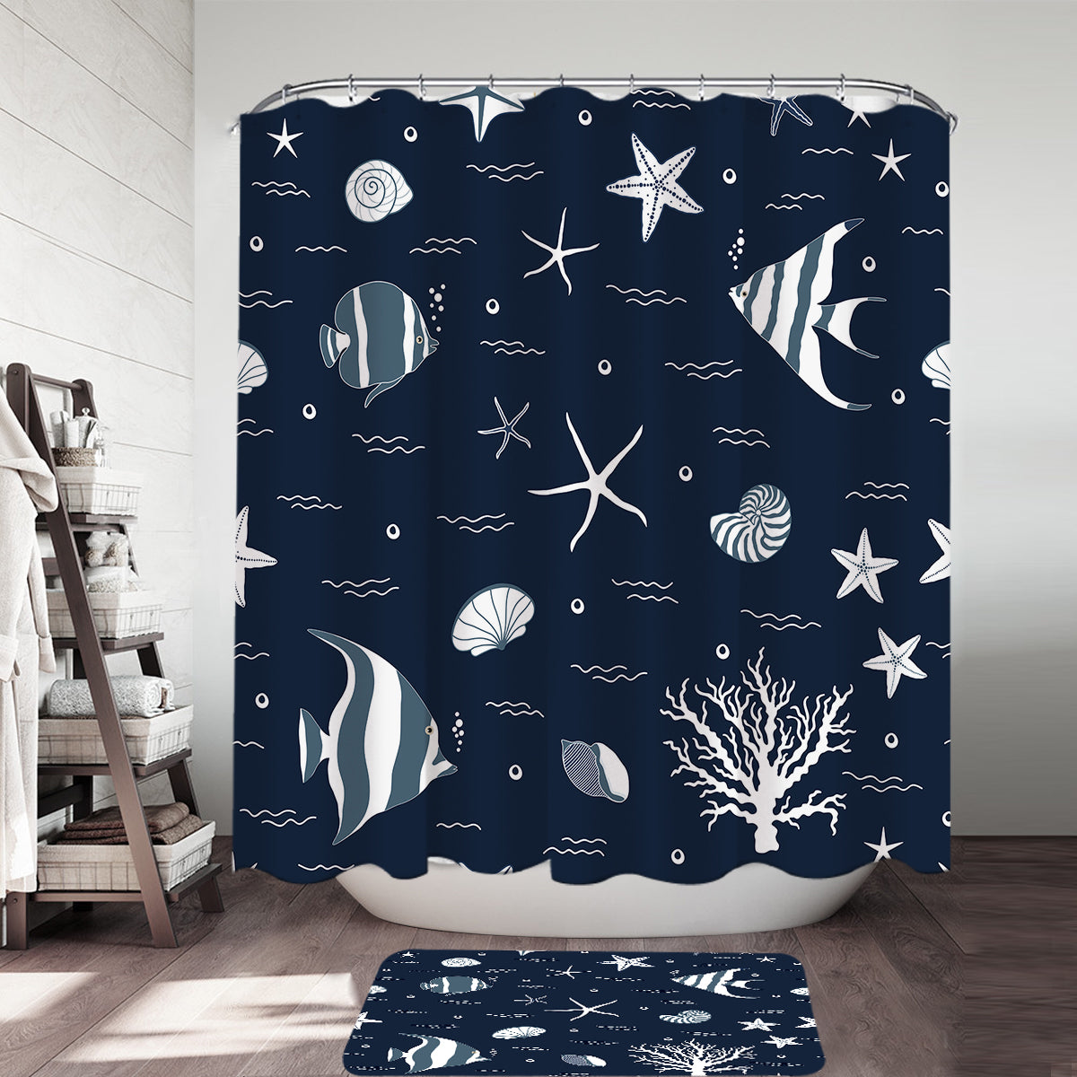 Blue Ocean Shower Curtain
