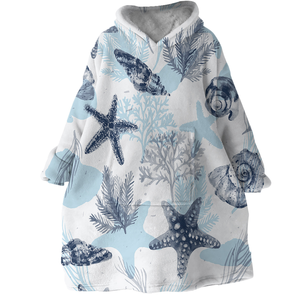 Ocean Blues Wearable Blanket Hoodie