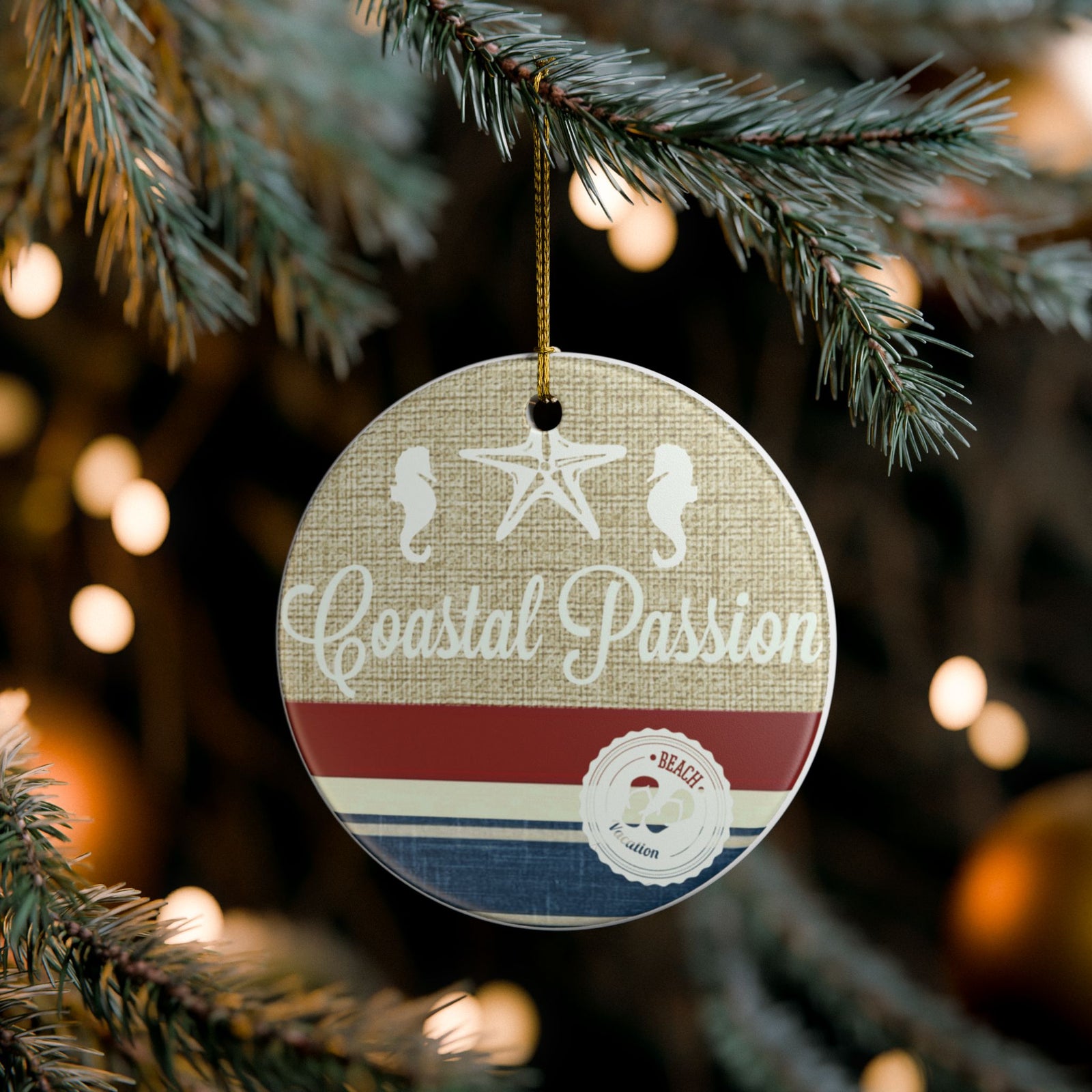 Coastal Passion Ceramic Ornament - Coastal Decoration
