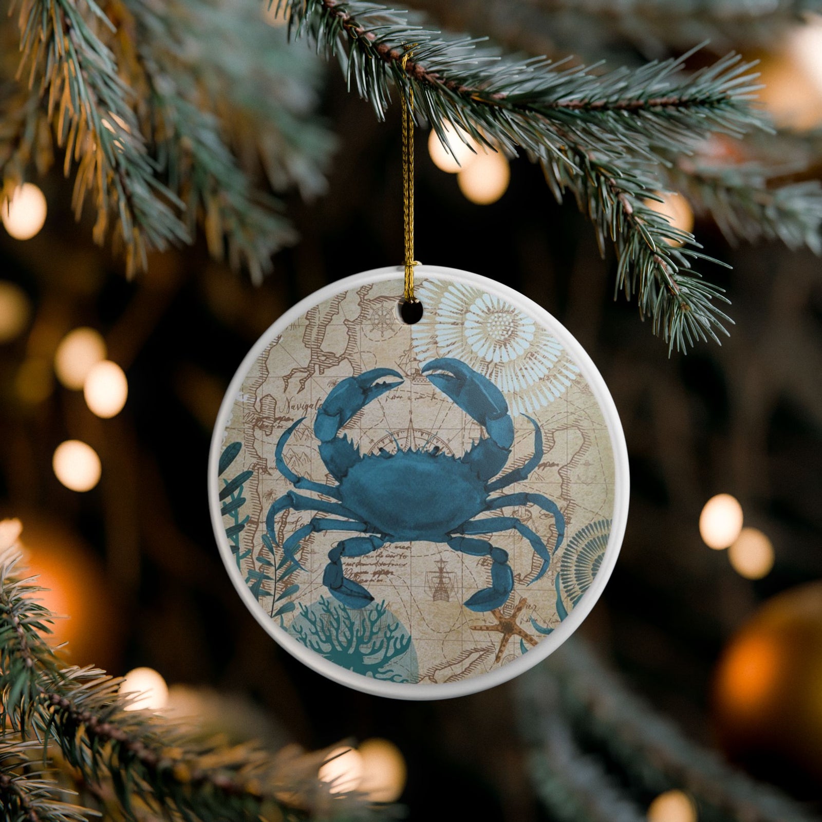 Coastal Navigator Ceramic Ornament - Coastal Decoration