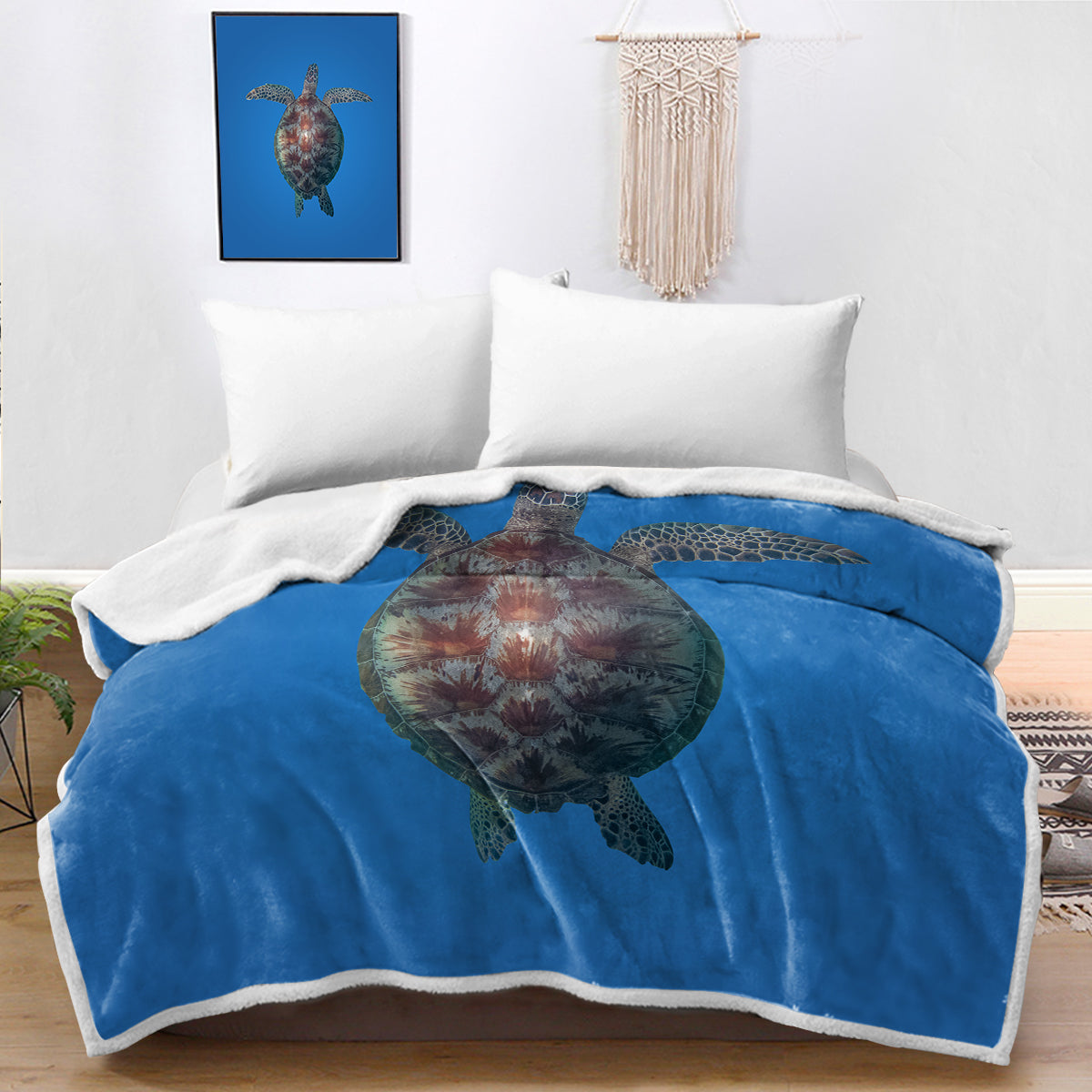 Turtle Soft Sherpa Blanket