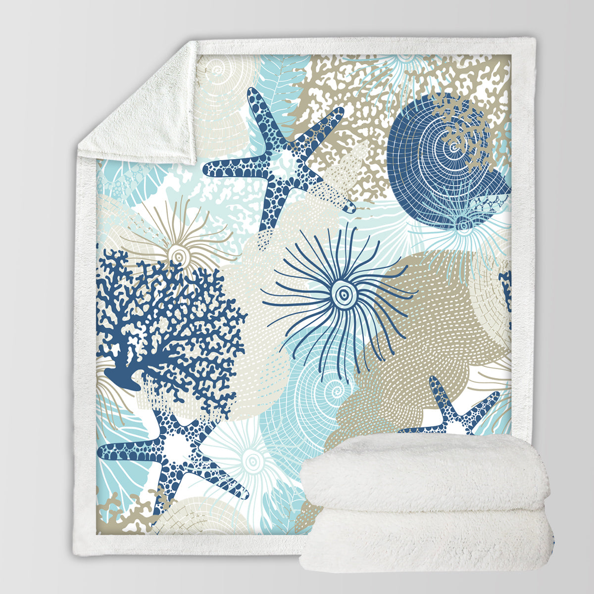 Beach Treasures Soft Sherpa Blanket