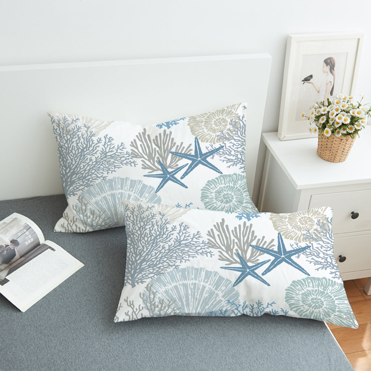 Coastal Coral Pillow Sham