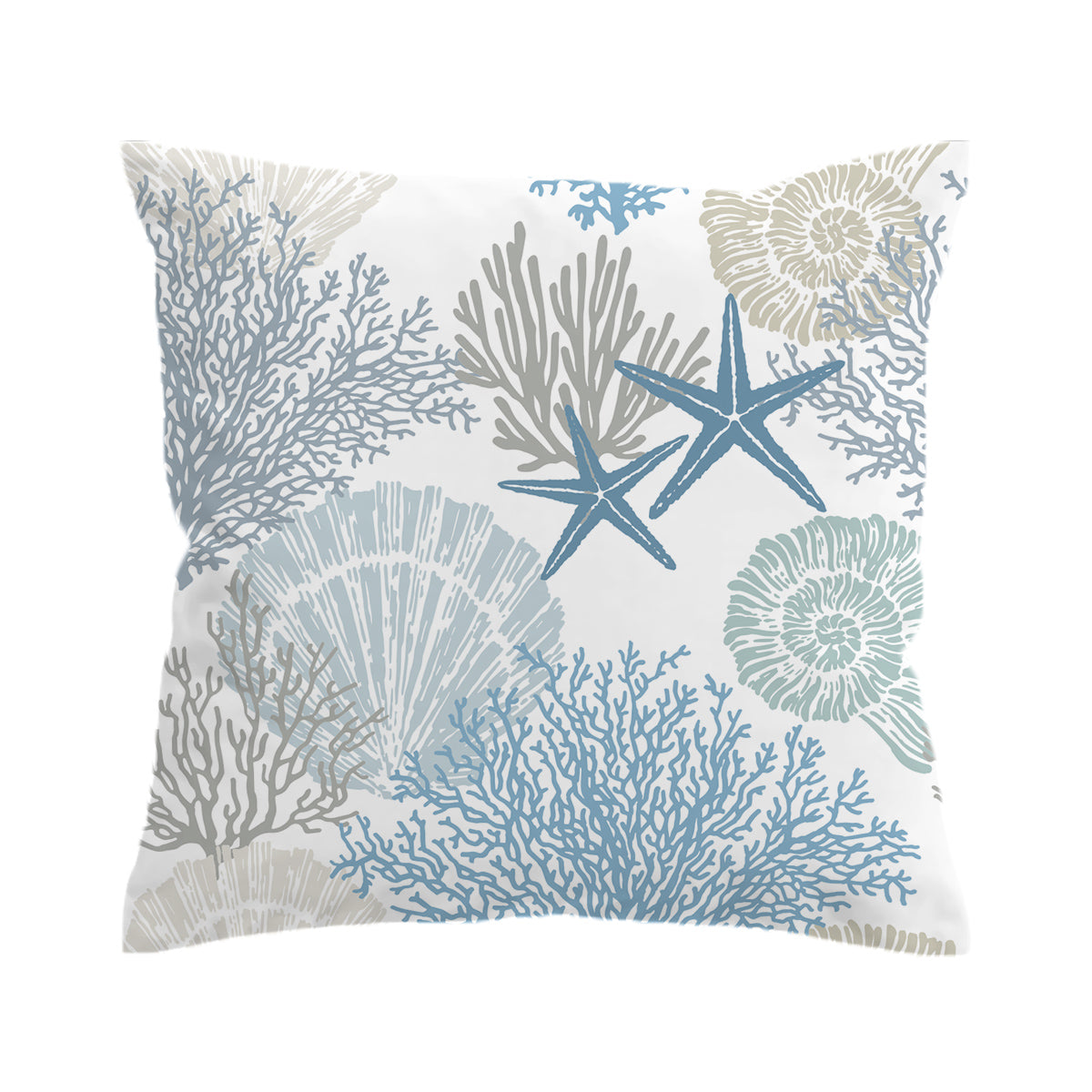 Coastal Coral Couch Cover