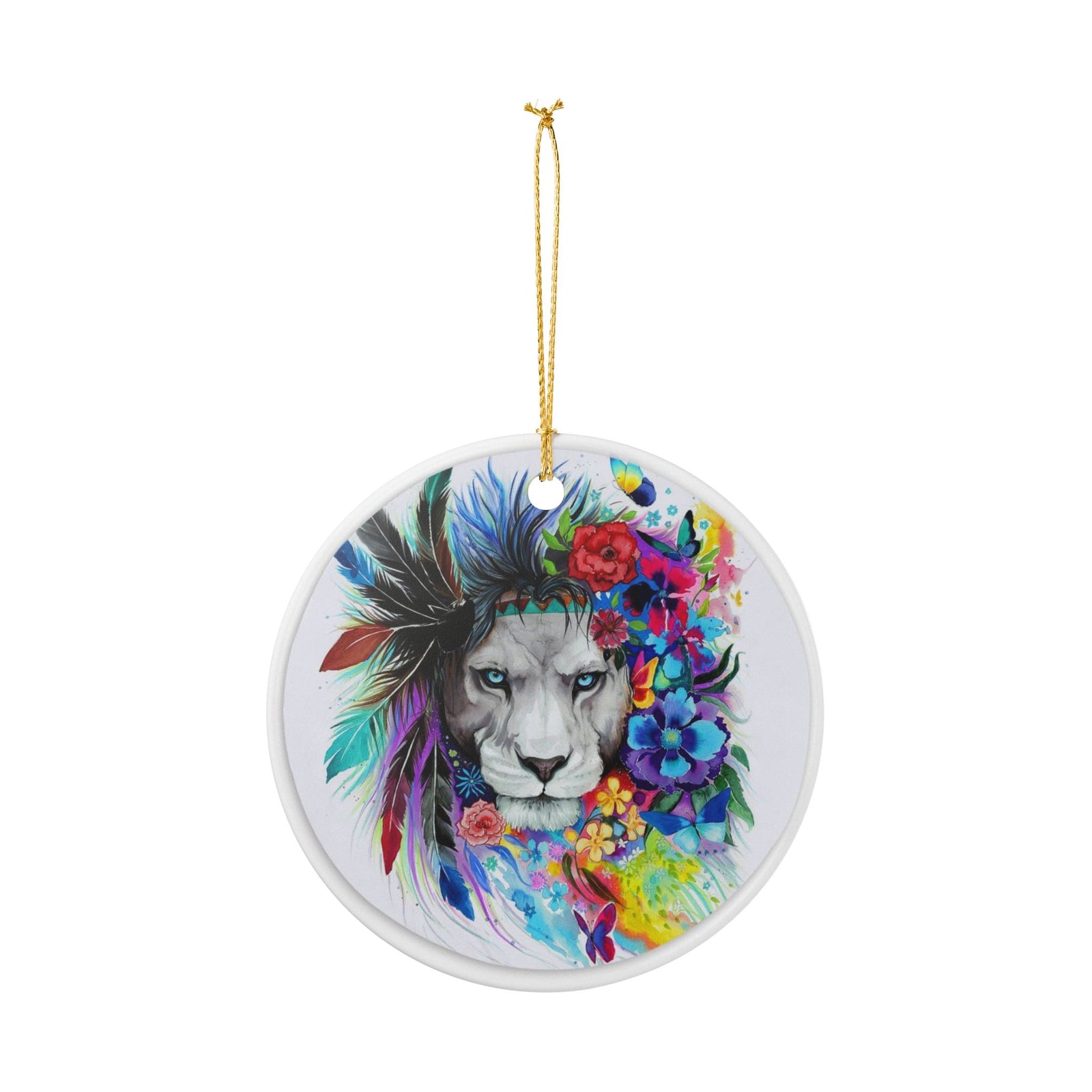 Wild SpiritCeramic Ornament - Coastal Holiday Decoration