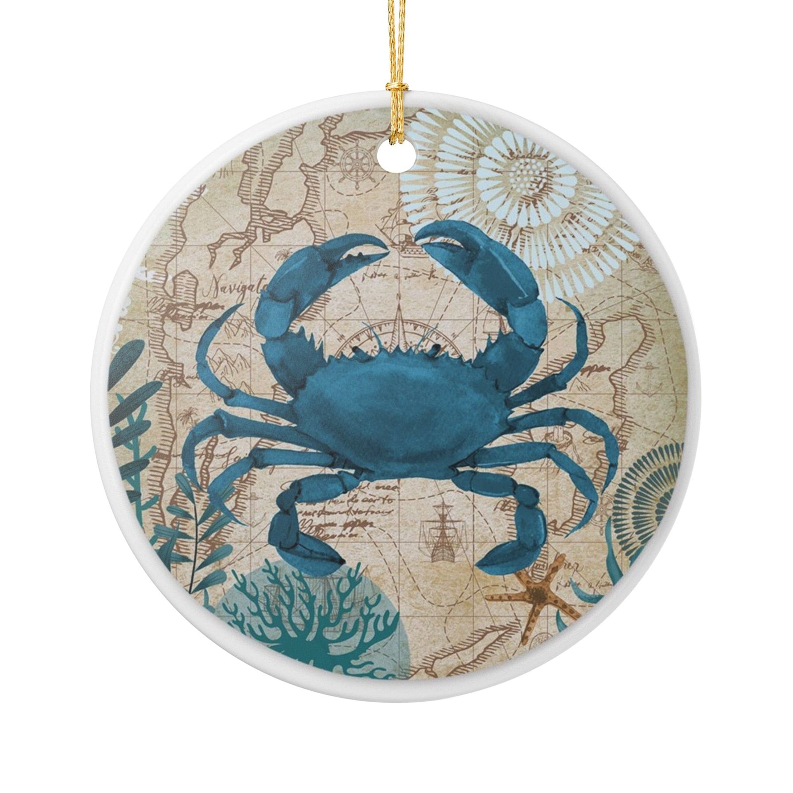 Coastal Navigator Ceramic Ornament - Coastal Decoration