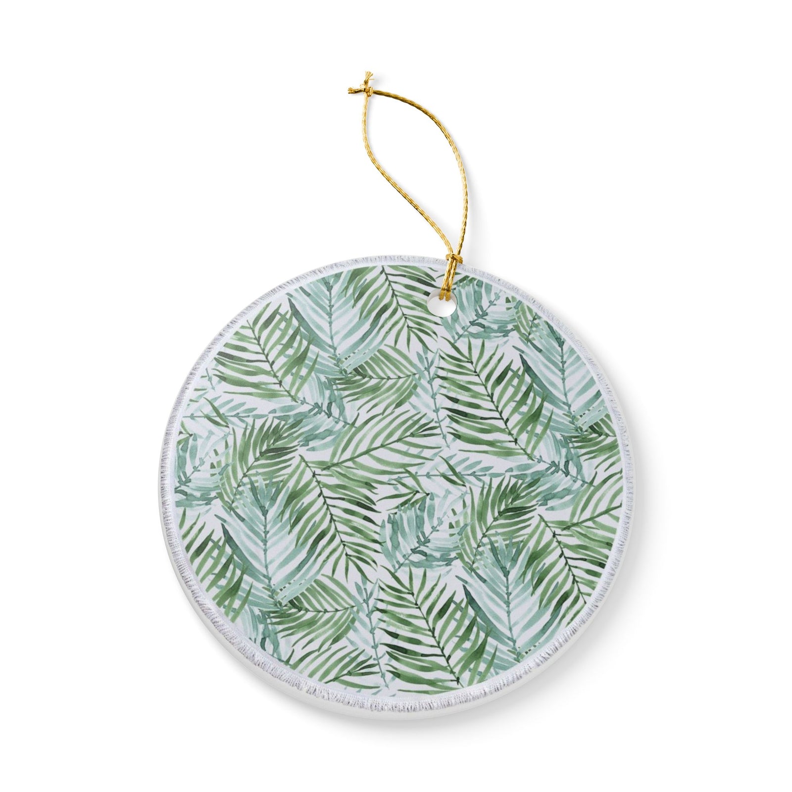Verdant Whispers Ceramic Ornament - Coastal Decoration
