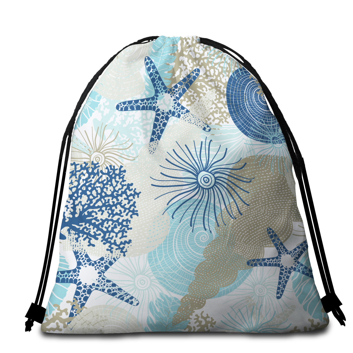 Beach Treasures Round Beach Towel