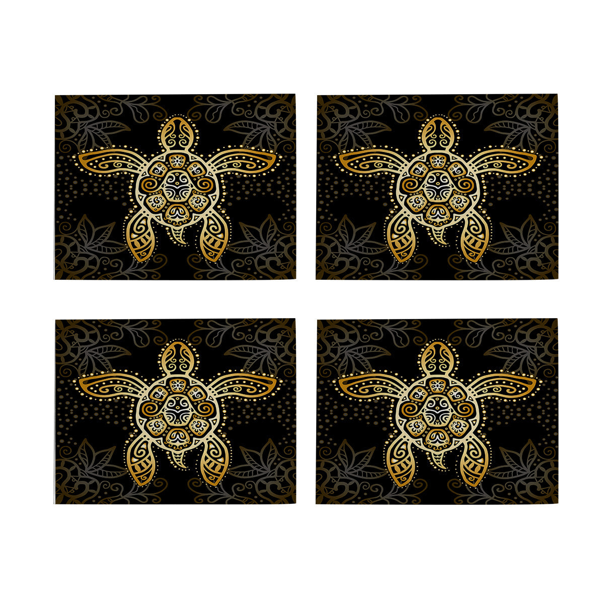 Golden Sea Turtle Placemat