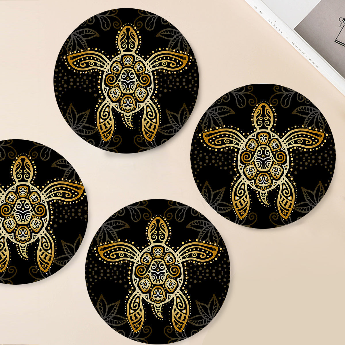 Golden Sea Turtle Placemat