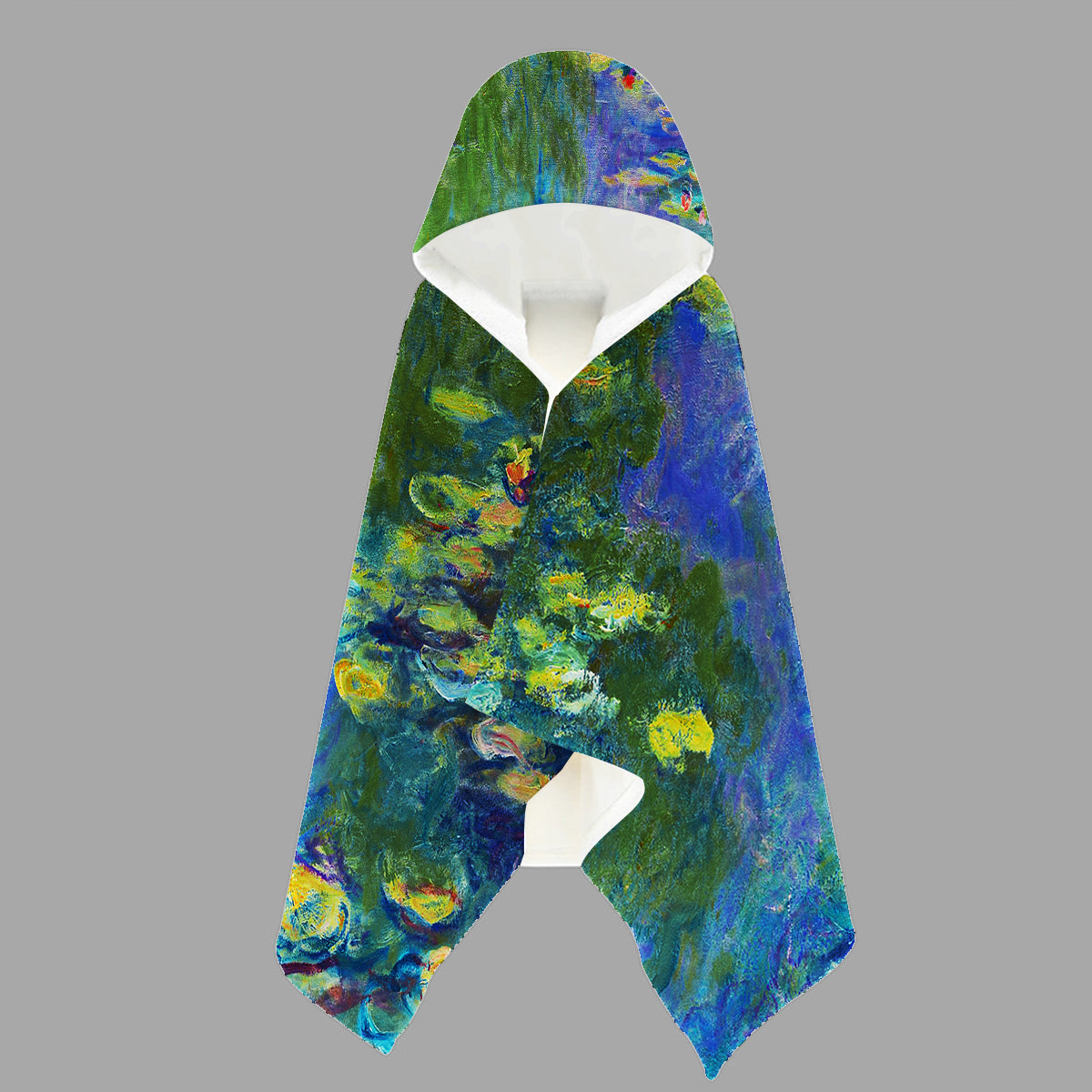 Claude Monet Water Lilies Hooded Towel