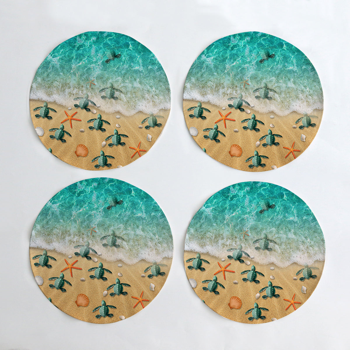 Happy Little Sea Turtles Table Placemat