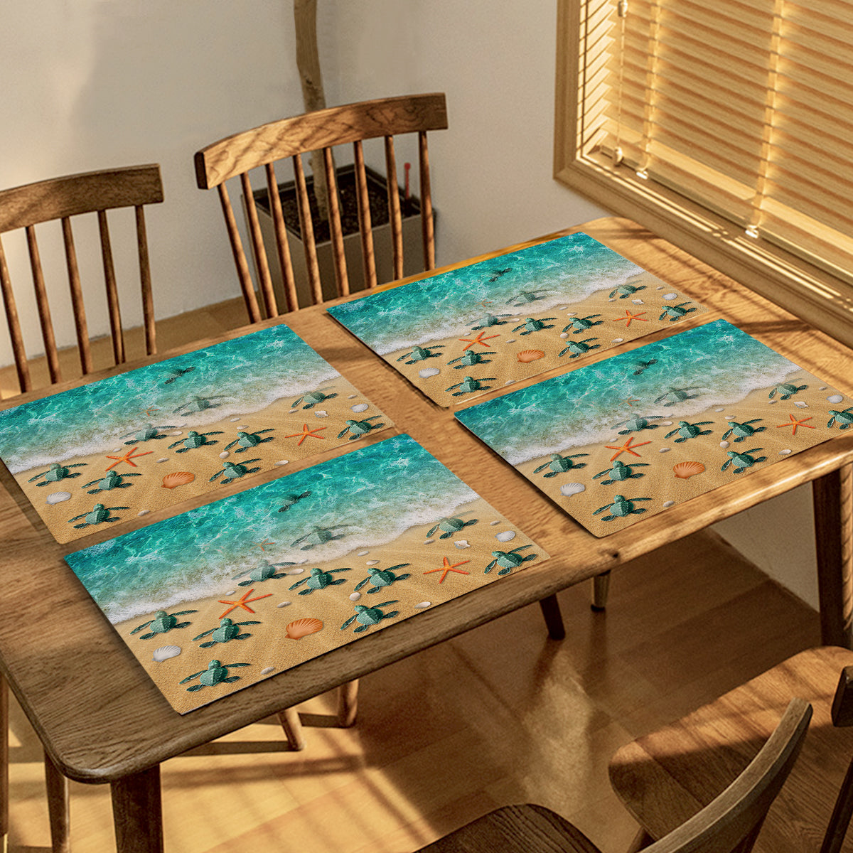 Happy Little Sea Turtles Table Placemat