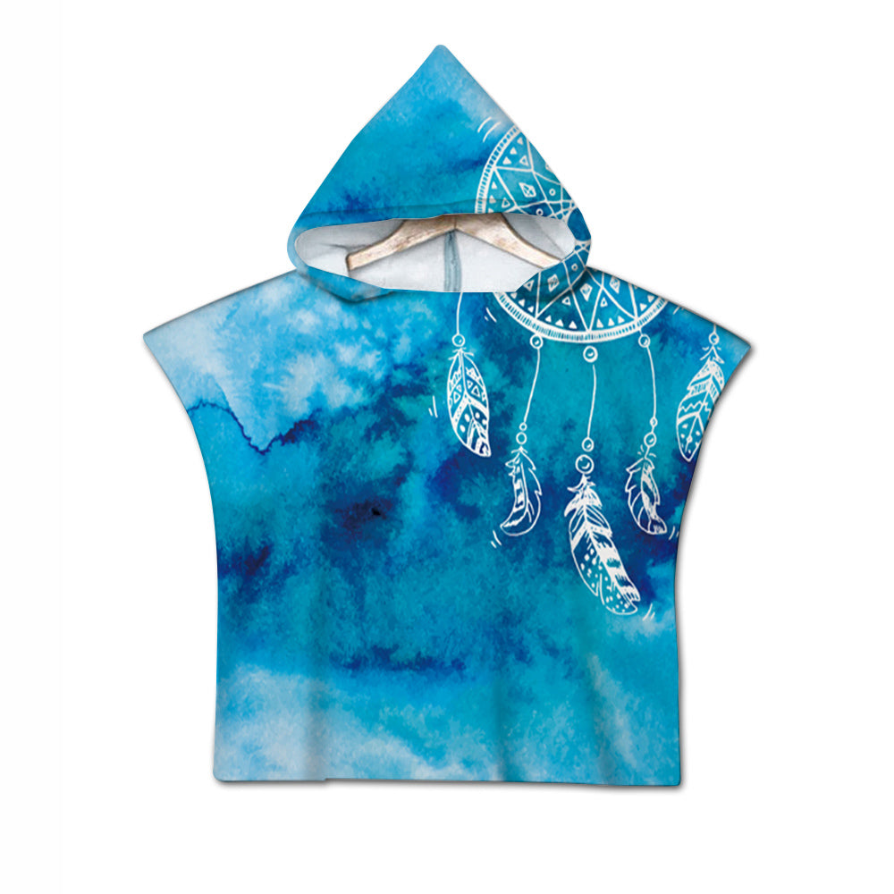 Ocean Dreaming Quick-Dry Hooded Poncho Towel