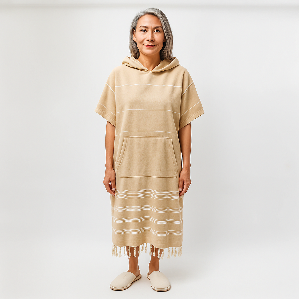 Quick-Dry Poncho Hoodie