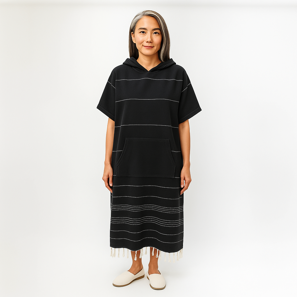 Quick-Dry Poncho Hoodie