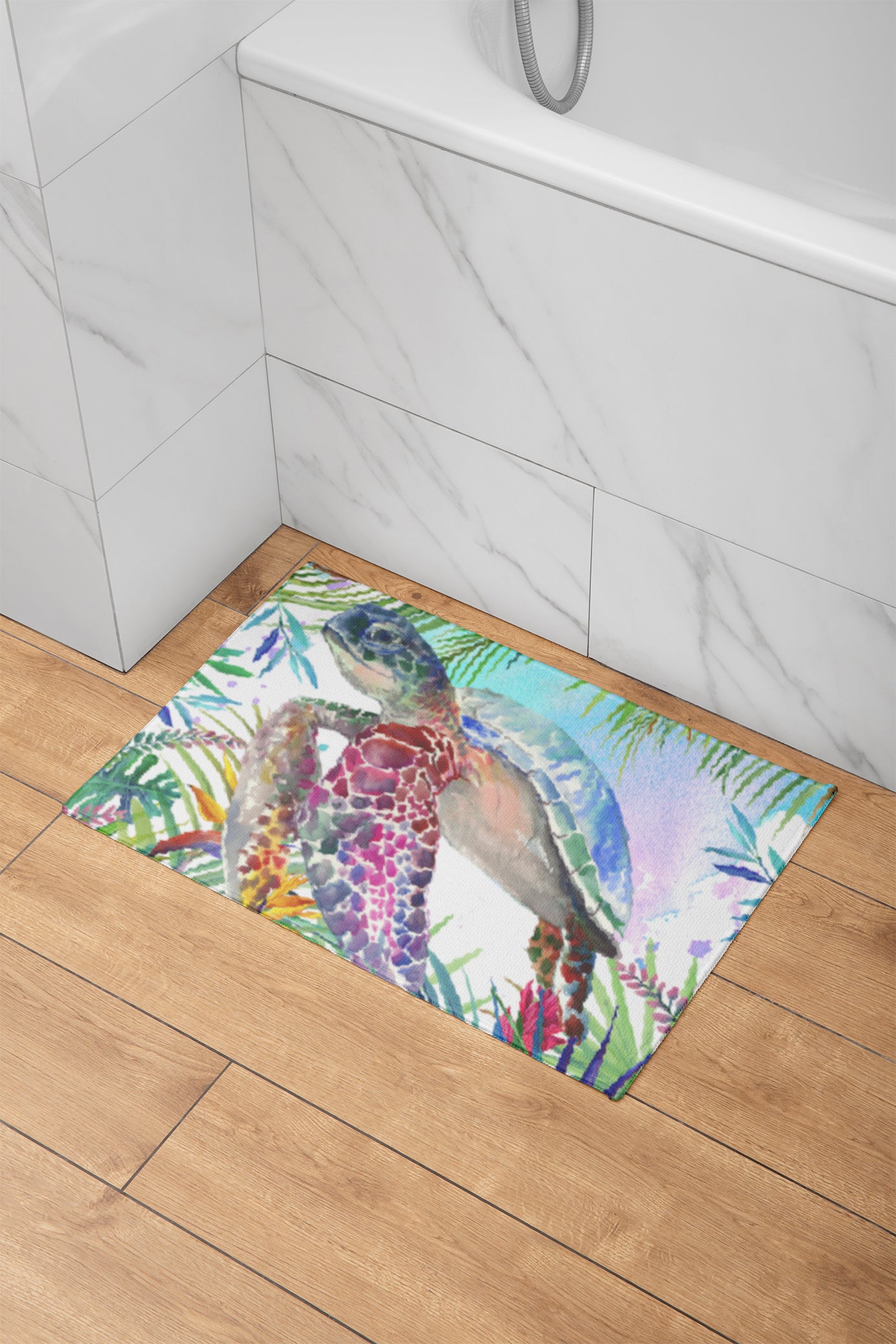 Tropical Sea Turtle Bath Mat