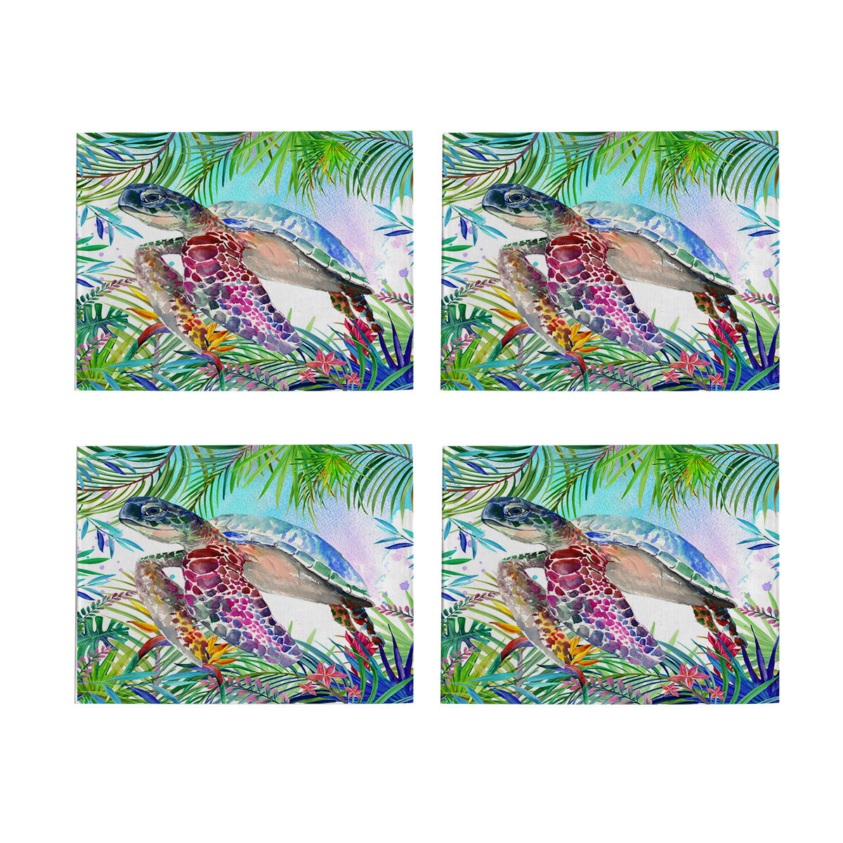 Tropical Sea Turtle Table Placemat