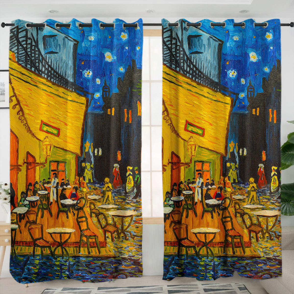 Van Gogh Cafe Terrace Curtains