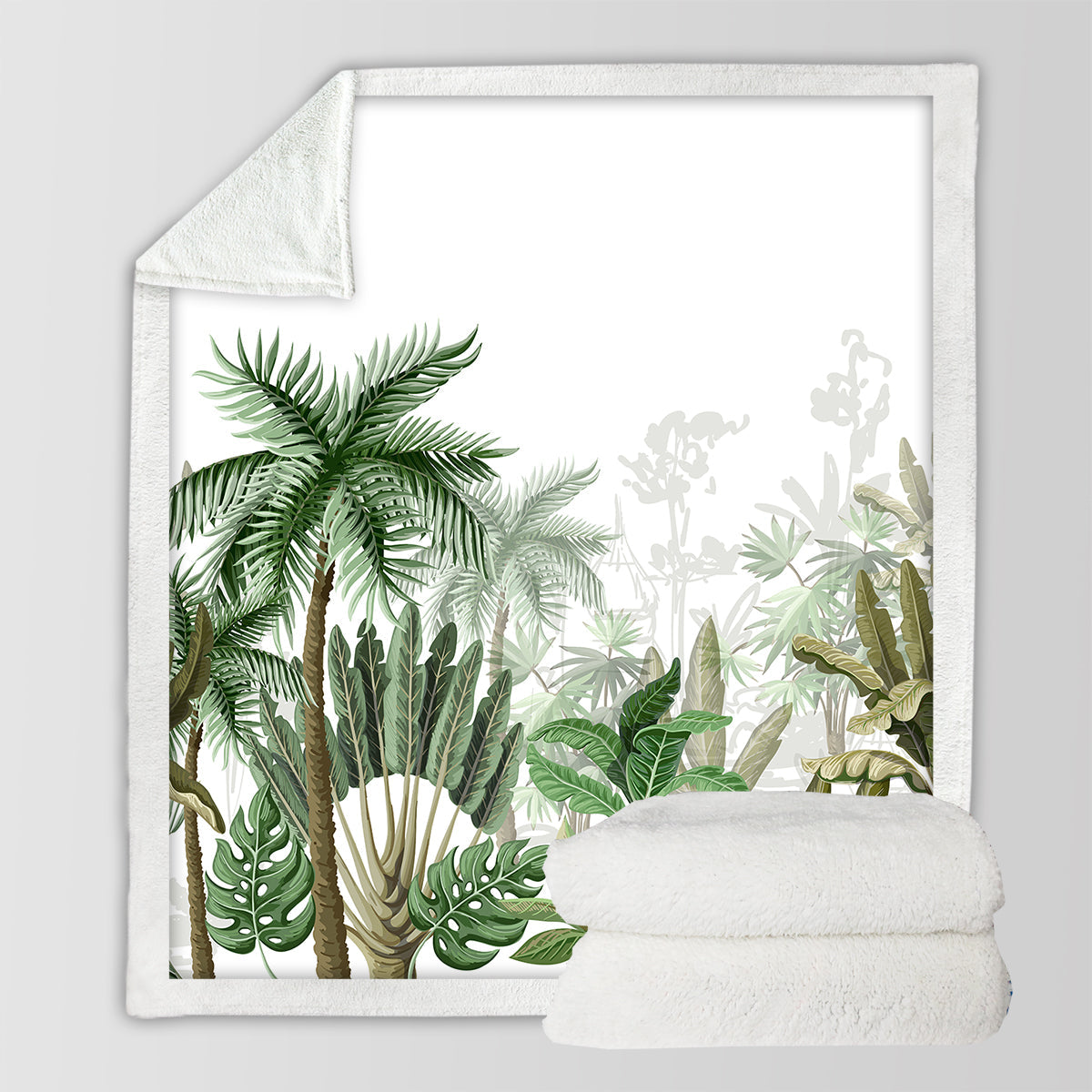 Vintage Tropical Bedspread Blanket