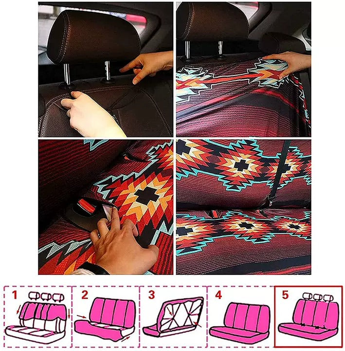 Flip Flop Flower Car Seat Cover