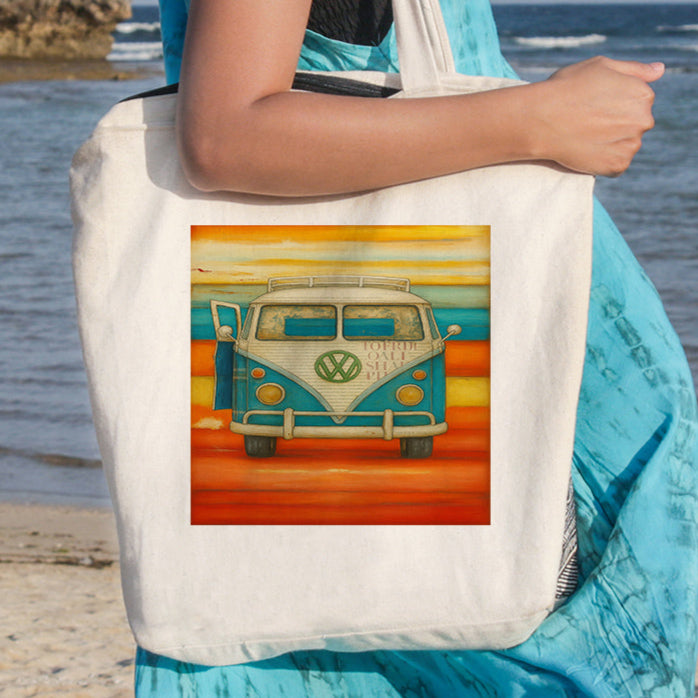 Vee Dub Sunset Beach Tote
