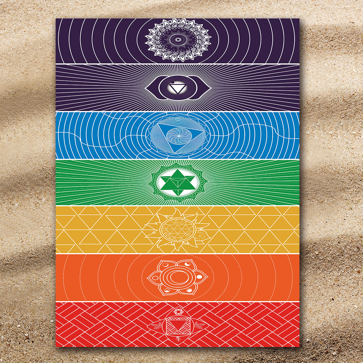 Chakra Yoga Extra Large Towel