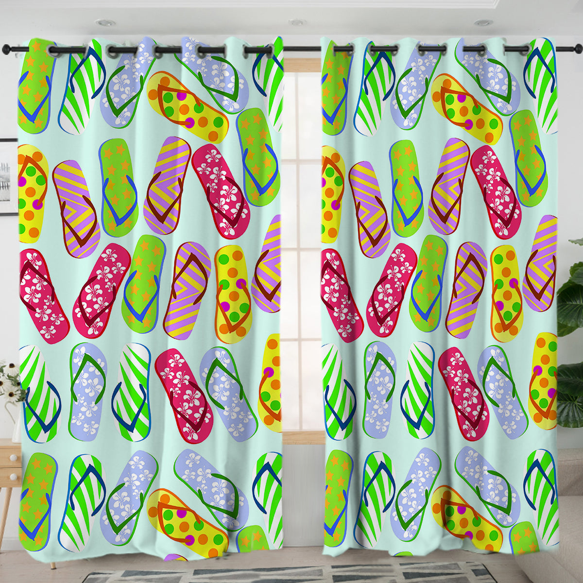 Flip Flop Kinda Girl Curtains