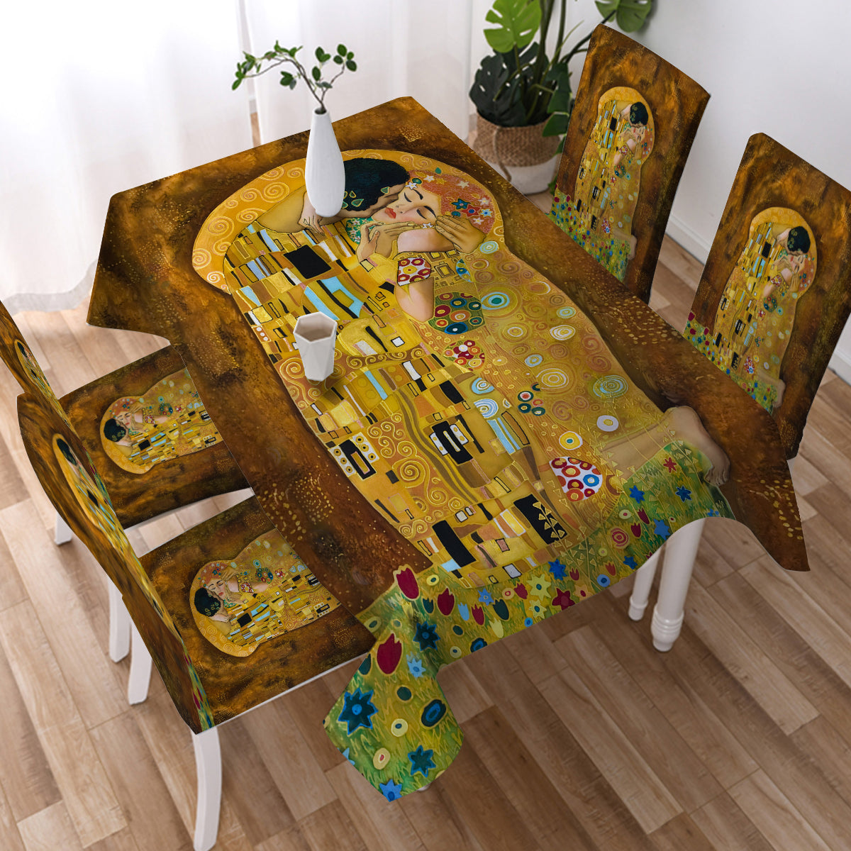 Gustav Klimt The Kiss Chair Cover