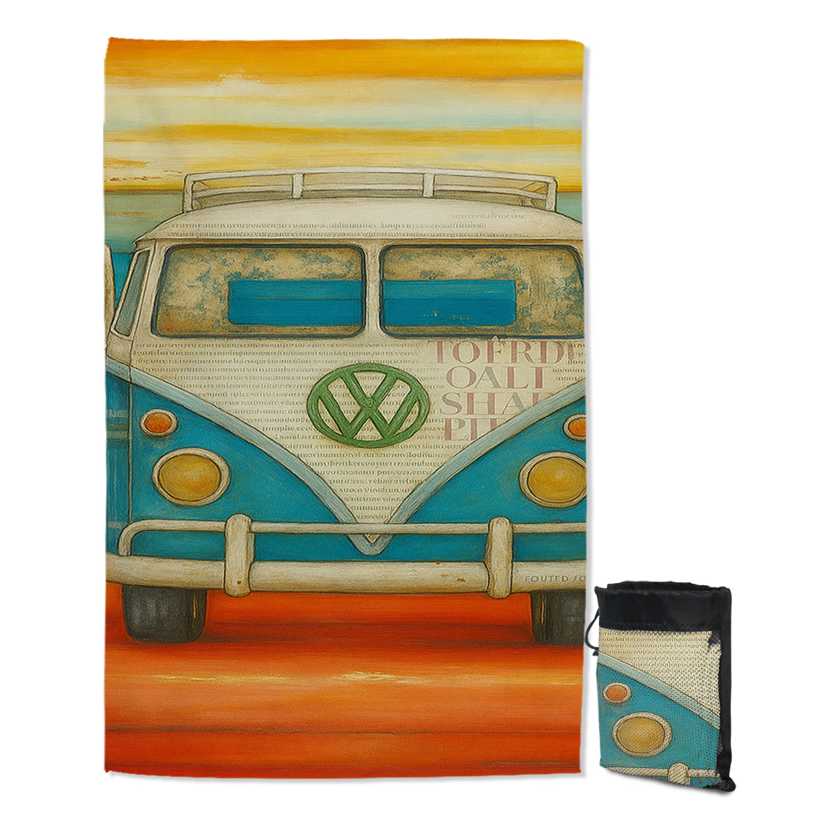 Vee Dub Sunset Sand Free Towel