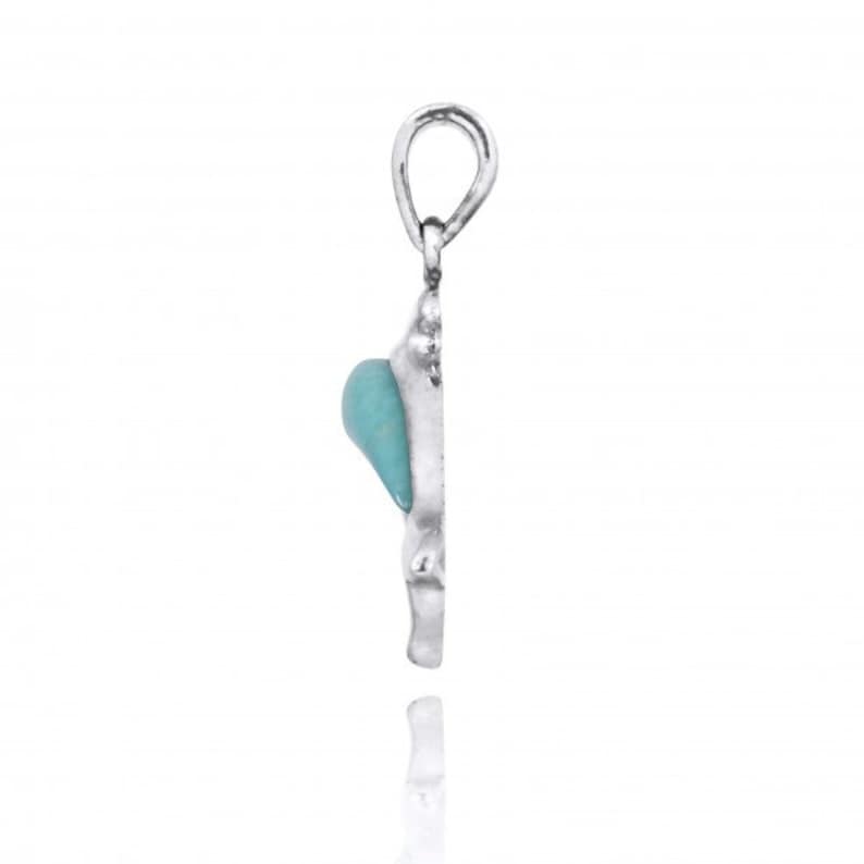 Larimar Dolphin Pendant Necklace