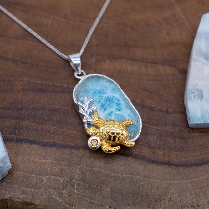 Silver Turtle Necklace