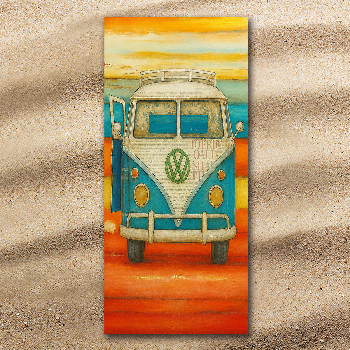 Vee Dub Sunset Extra Large Towel