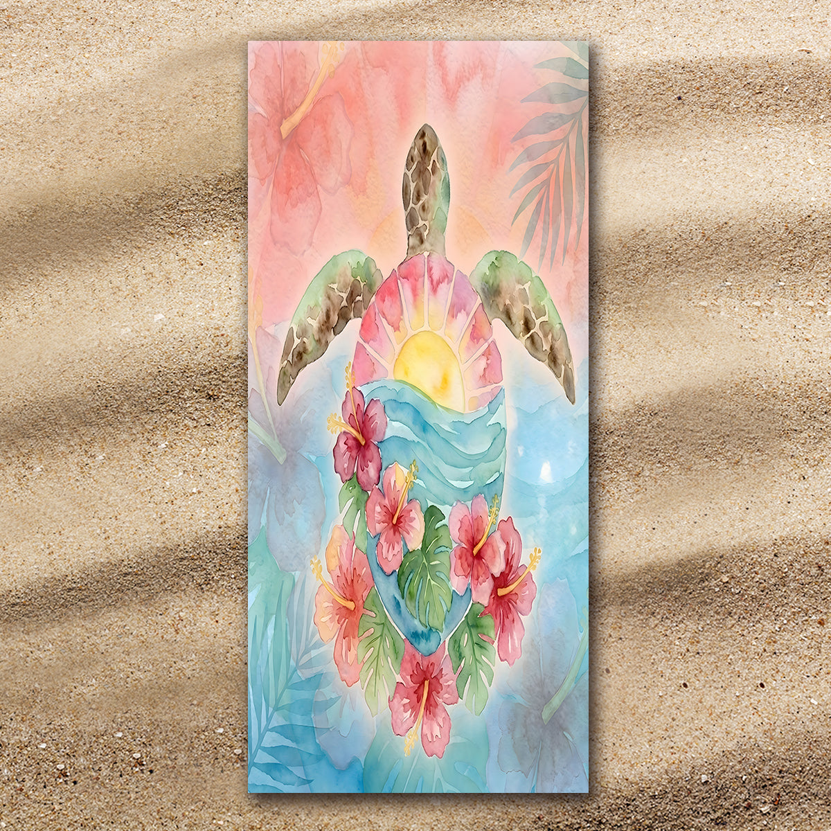 Sea Turtle Sunrise Extra Large Towel